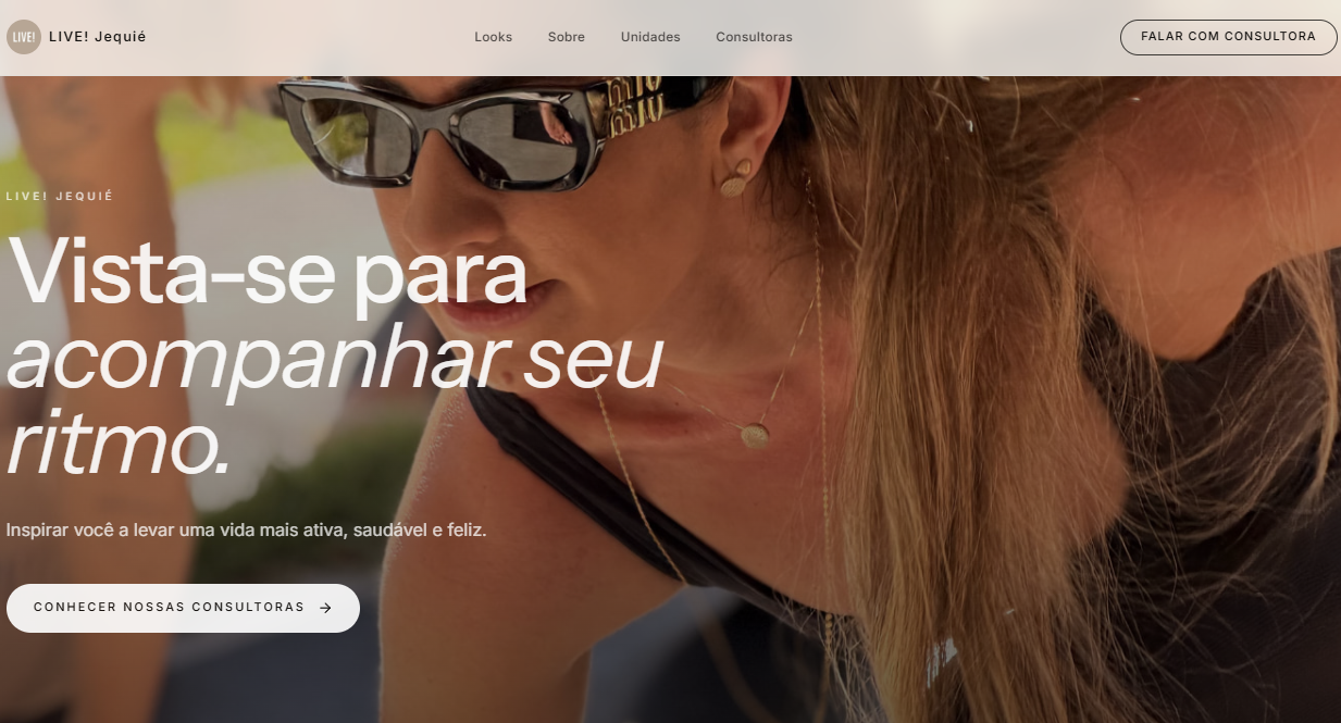 Site desenvolvido para LIVE! Jequié